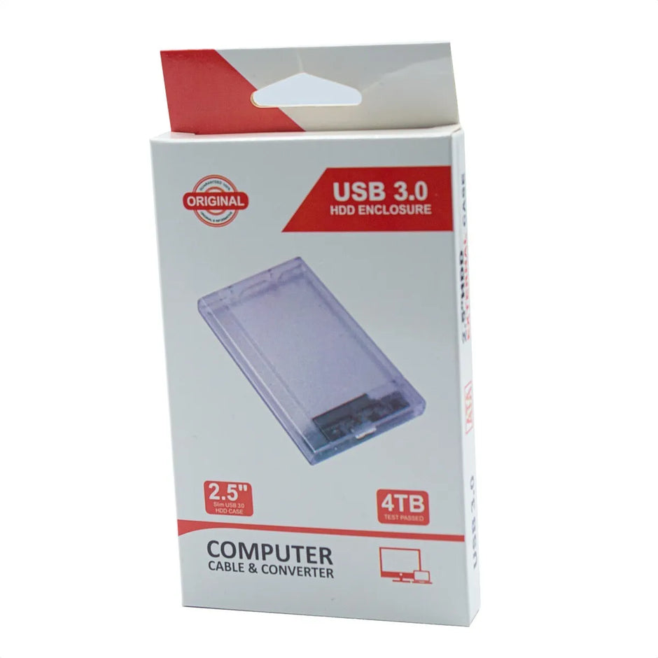 Caja Externa Transparente Disco Duro Y Ssd 2.5'' Usb 3.0/2.0