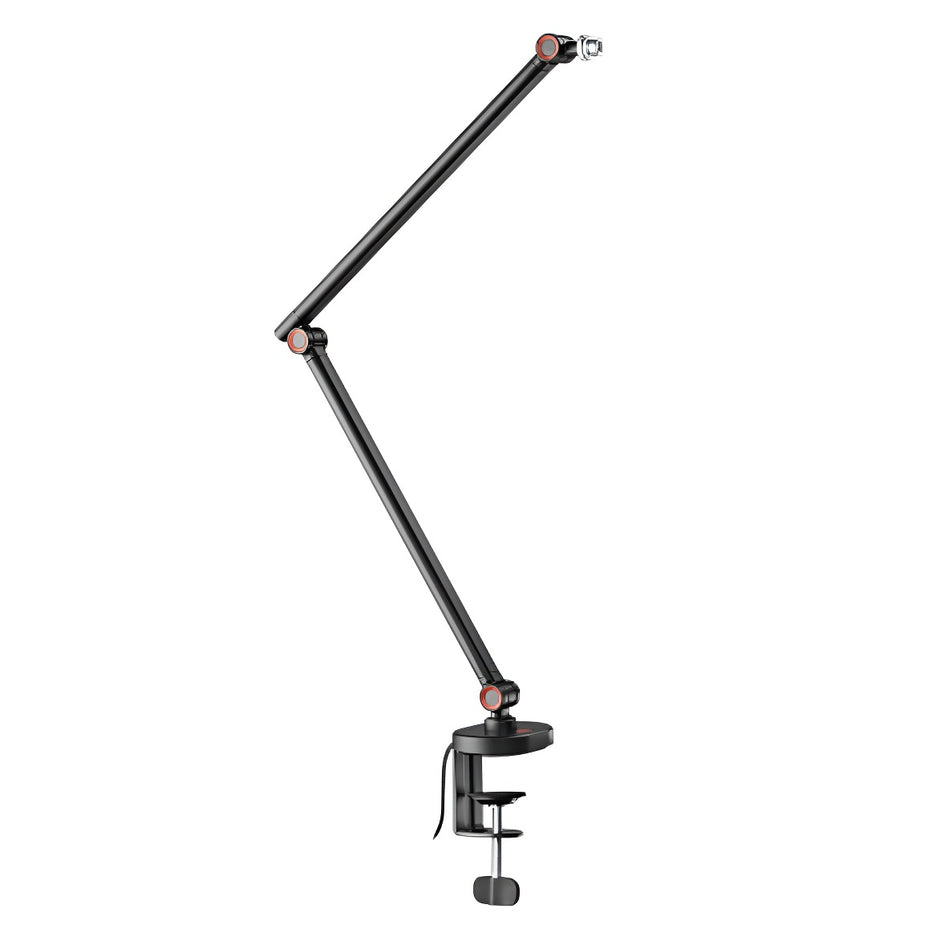 Soporte/Brazo Universal Slim Articulado para Micrófono TechGo SPMC-02 con Iluminación RGB