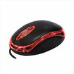 Mouse Óptico Usb Con Luz Led Roja