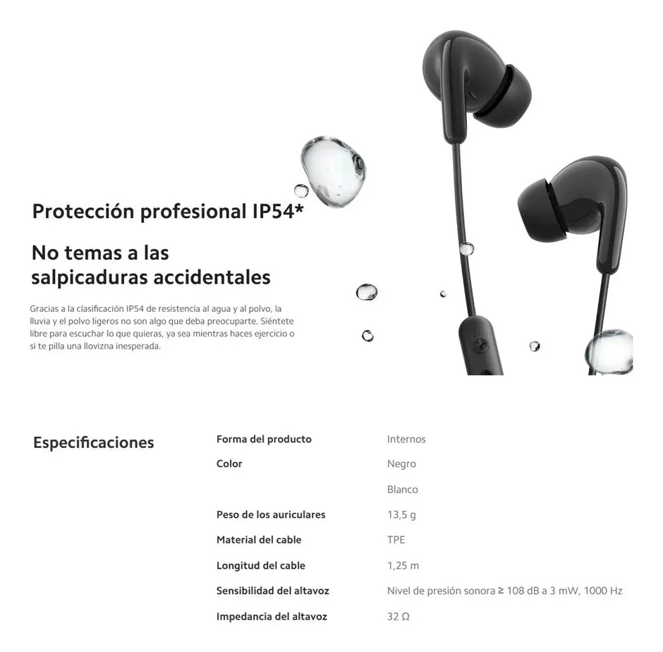 Xiaomi Audífonos Conexión Tipo C / Control Integrado - Negro