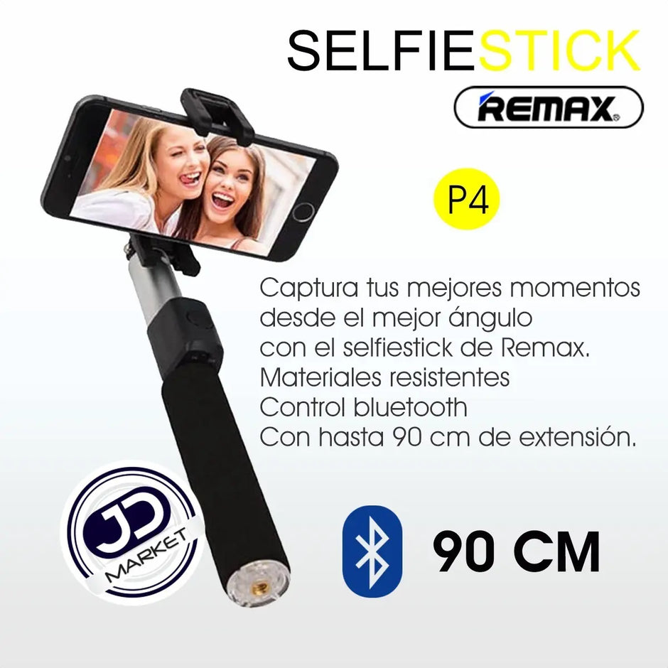 Monopod Selfie Stick De Lujo Remax P4 / Disparador Bluetooth