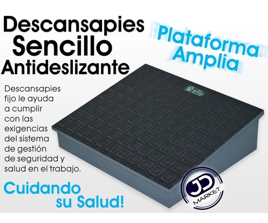 Descansapiés Sencillo Superficie Antideslizante Alto Tráfico