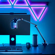 Soporte/Brazo Universal Slim Articulado para Micrófono TechGo SPMC-02 con Iluminación RGB