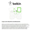 Cargador para Carro Belkin F8J221BT04-BLK 24W con 2 Puertos USB-A y Cable Lightning Negro