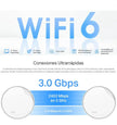 Sistema WiFi 6 Mesh AI AX3000, TP-Link Deco X50-Poe (2-Pack)