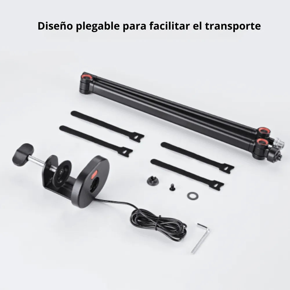 Soporte/Brazo Universal Slim Articulado para Micrófono TechGo SPMC-02 con Iluminación RGB