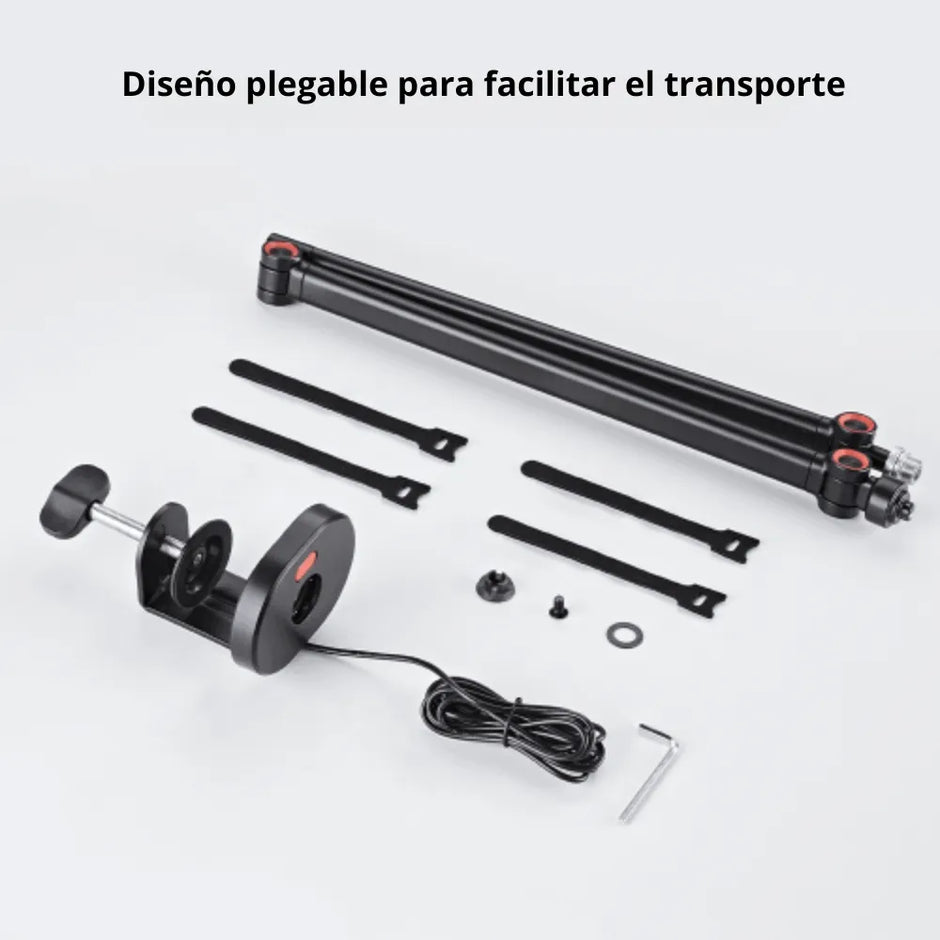 Soporte/Brazo Universal Slim Articulado para Micrófono TechGo SPMC-02 con Iluminación RGB