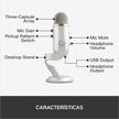 Micrófono Streaming Usb De Condensador Blue Yeti PC/Mac - Silver