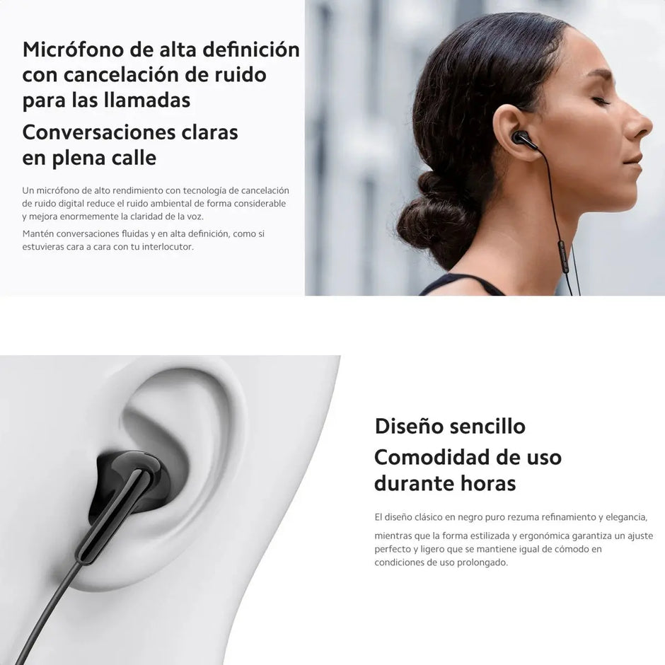 Xiaomi Audífonos Conexión Tipo C / Control Integrado - Negro