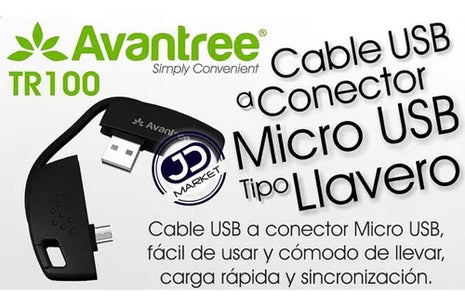 Cable Llavero Usb A Micro Usb Samsung LG Htc, Avantree Tr100