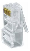 Conector De Red Terminal Rj45 Cat 5e / Bolsa X 100 Unidades