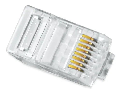 Conector De Red Terminal Rj45 Cat 5e / Bolsa X 100 Unidades