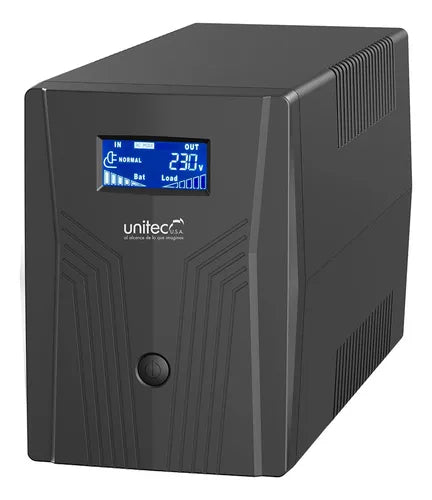 Ups Interactiva Unitec De 1500va/900w Con 6 Tomas (4 Backup)