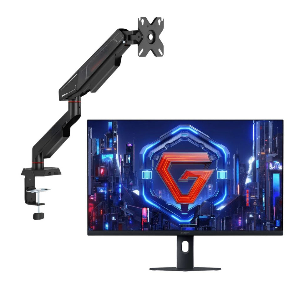 Combo Gaming Monitor Xiaomi G27Qi 2026 27" 2K 200Hz 1ms + Soporte Ajustable Techgo SPMG-1101 Negro