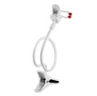 Soporte Holder Flexible De 60cm / Clip Para Celulares, Blanco