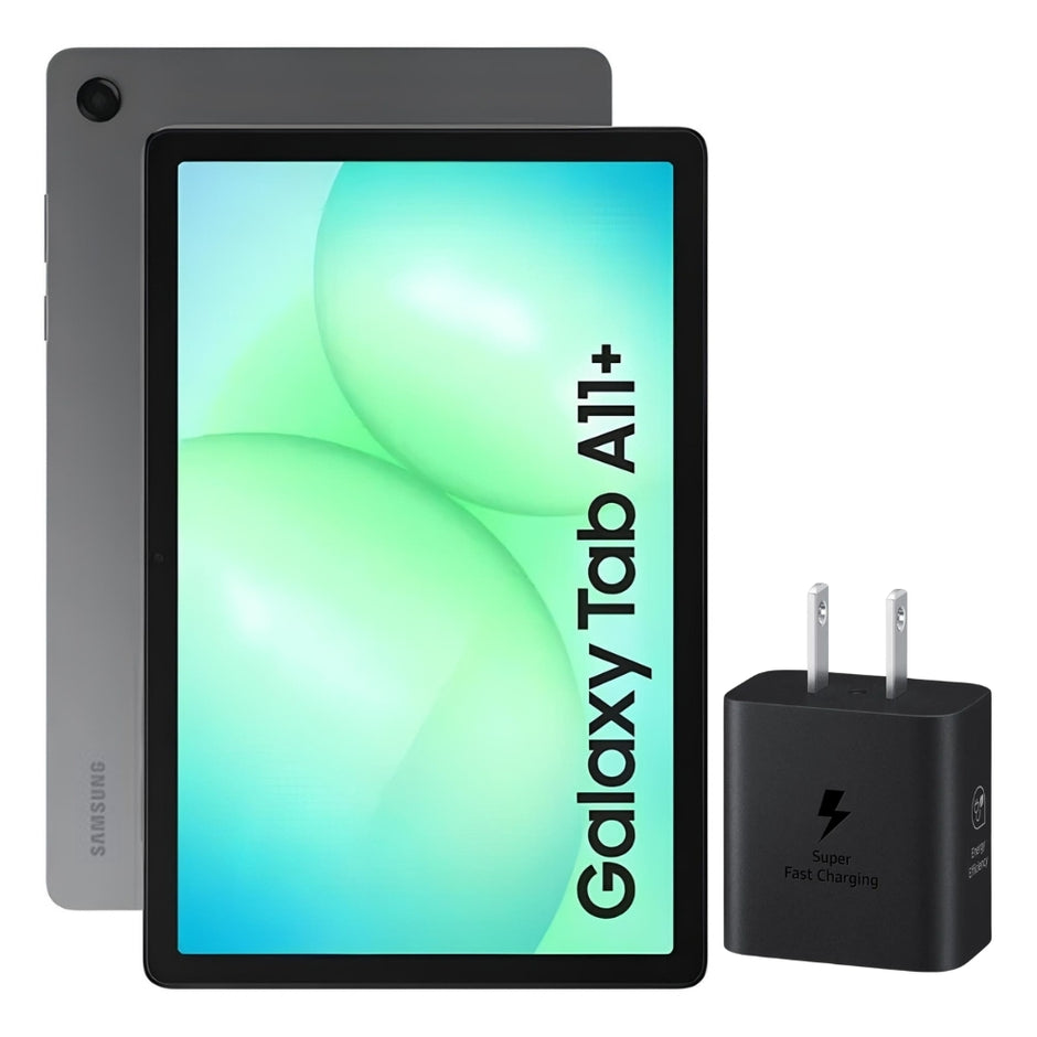 Tablet Samsung Galaxy Tab A11+ Wi-Fi Pantalla 11.0" 90Hz 256GB/8GB + Cargador Samsung 25W Carga Rápida USB-C