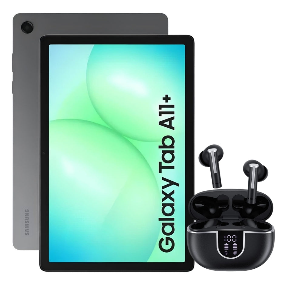 Tablet Samsung Galaxy Tab A11+ Wi-Fi Pantalla 11.0" 90Hz 256GB/8GB + Audífonos Inalámbricos X-KIM Xbeats X29 Bt 5.3 IPX5