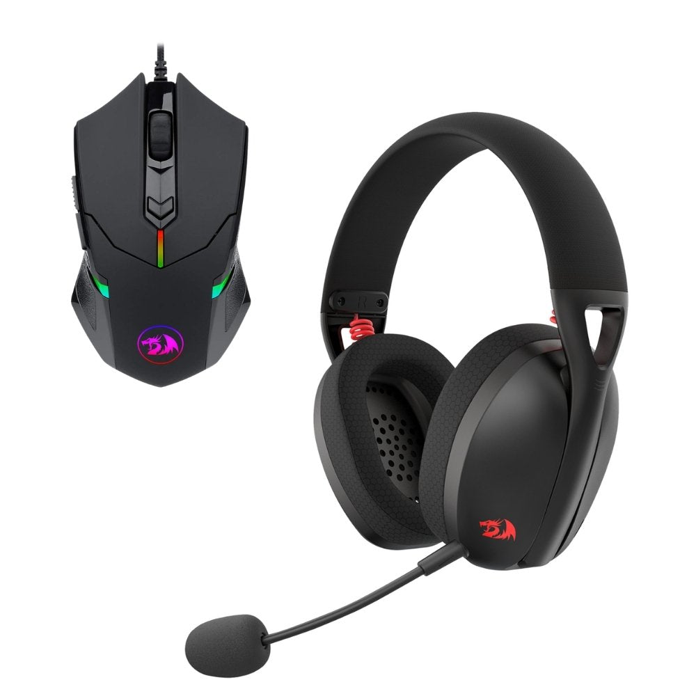 Combo Gamer Redragon Diadema Wireless H848 IRE PRO + Mouse RGB M601-RGB Centrophorus 2