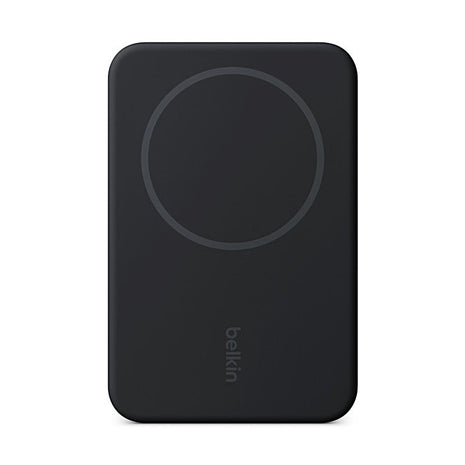 Batería Portátil Power Bank Belkin BoostCharge Pro 5000mAh MagSafe Qi2 Carga Rápida 15W y Stand - Negro