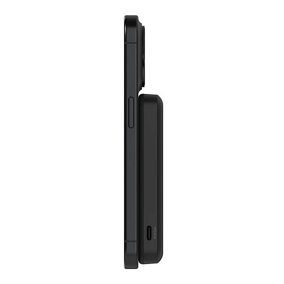 Batería Portátil Power Bank Belkin BoostCharge Pro 5000mAh MagSafe Qi2 Carga Rápida 15W y Stand - Negro