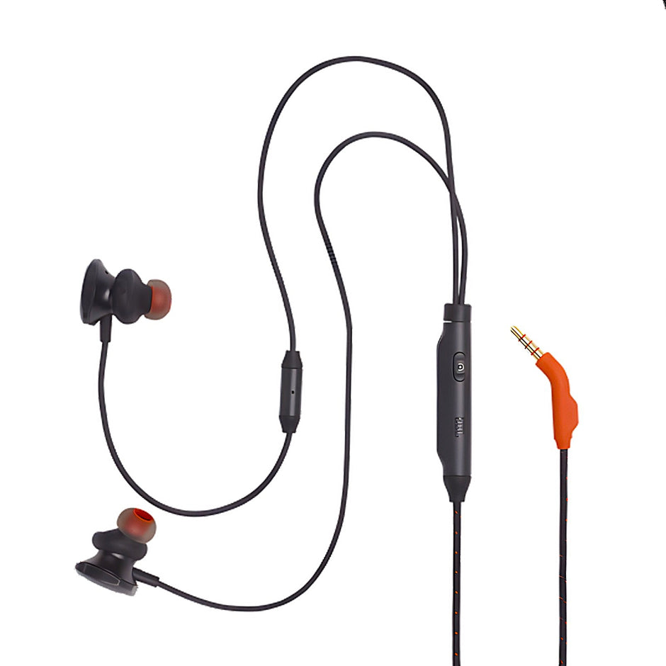 Audífonos Gamer In-Ear JBL Quantum 50 QuantumSOUND Micrófono Orientado Voz Slider Volumen 3.5mm - Negro