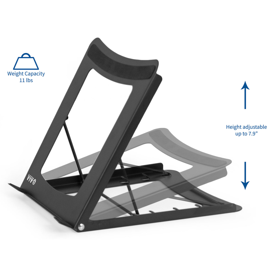 Base Para Portátil En Acero Jd Spl-01 / Reclinable 5 Niveles