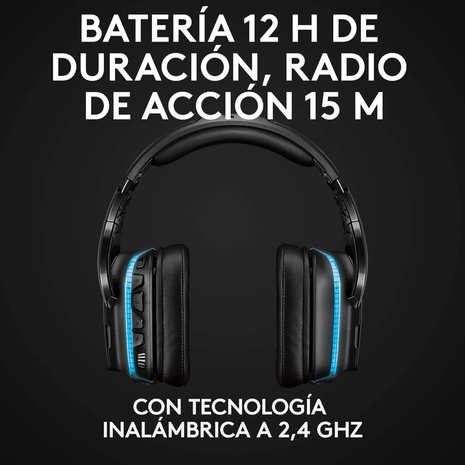 Logitech G935, Diadema Gamer Inalámbrica 7.1 / Rgb Lightsync