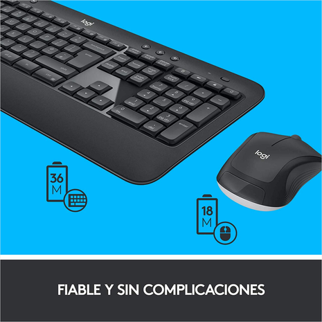 Combo Inalámbrico Logitech Mk540 + Pad Mouse Studio Series
