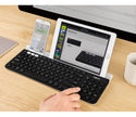Teclado Inalámbrico Logitech K780 Multidispositivo Bluetooth/Unifying con Base para Tablet y Celular + Mouse Inalámbrico Logitech Signature Comfort Plus M850 L + Pad Mouse Studio Series