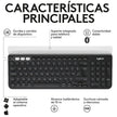 Teclado Inalámbrico Logitech K780 Multidispositivo Bluetooth/Unifying con Base para Tablet y Celular + Mouse Inalámbrico Logitech Signature Comfort Plus M850 L + Pad Mouse Studio Series