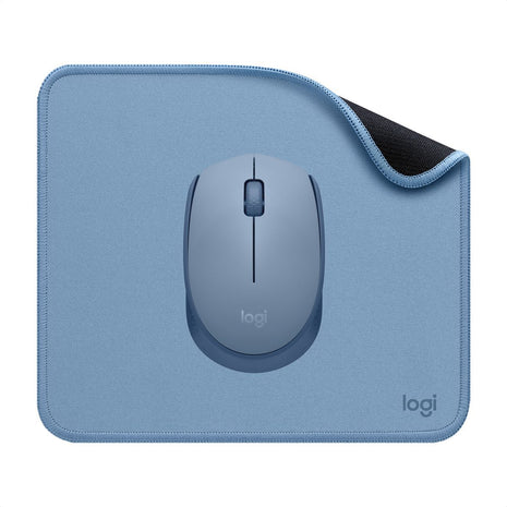 Mouse Inalámbrico Logitech M170 + Pad Studio Series, Gris Az Blue Grey