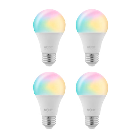 Bombilla Led Rgb Inteligente Wifi Nexxt Nhb-c110m, 4 Pack