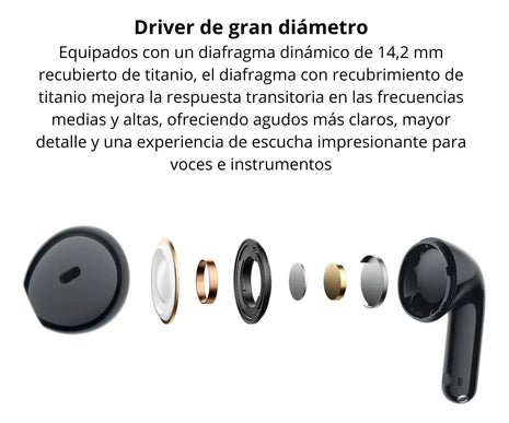 Audífonos Inalámbricos Xiaomi Redmi Buds 8 Active TWS Bluetooth 5.4 Micrófono Dual IA 37h Batería, IP54 - Blanco