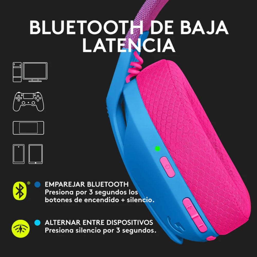 Logitech Diadema Gamer G435 Inalámbrica + Mouse Gamer G305