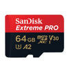 Memoria Micro SD 64GB SanDisk Extreme PRO 200MB/s A2 V30 U3 4K UHD GoPro Drone + Adaptador SD