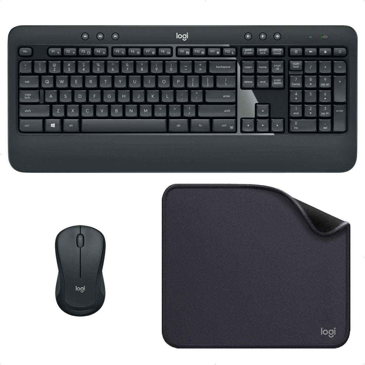 Combo Inalámbrico Logitech Mk540 + Pad Mouse Studio Series