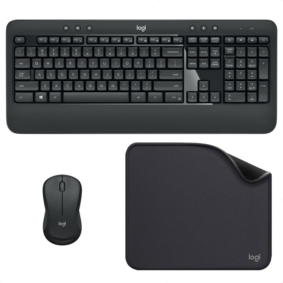 Combo Inalámbrico Logitech Mk540 + Pad Mouse Studio Series