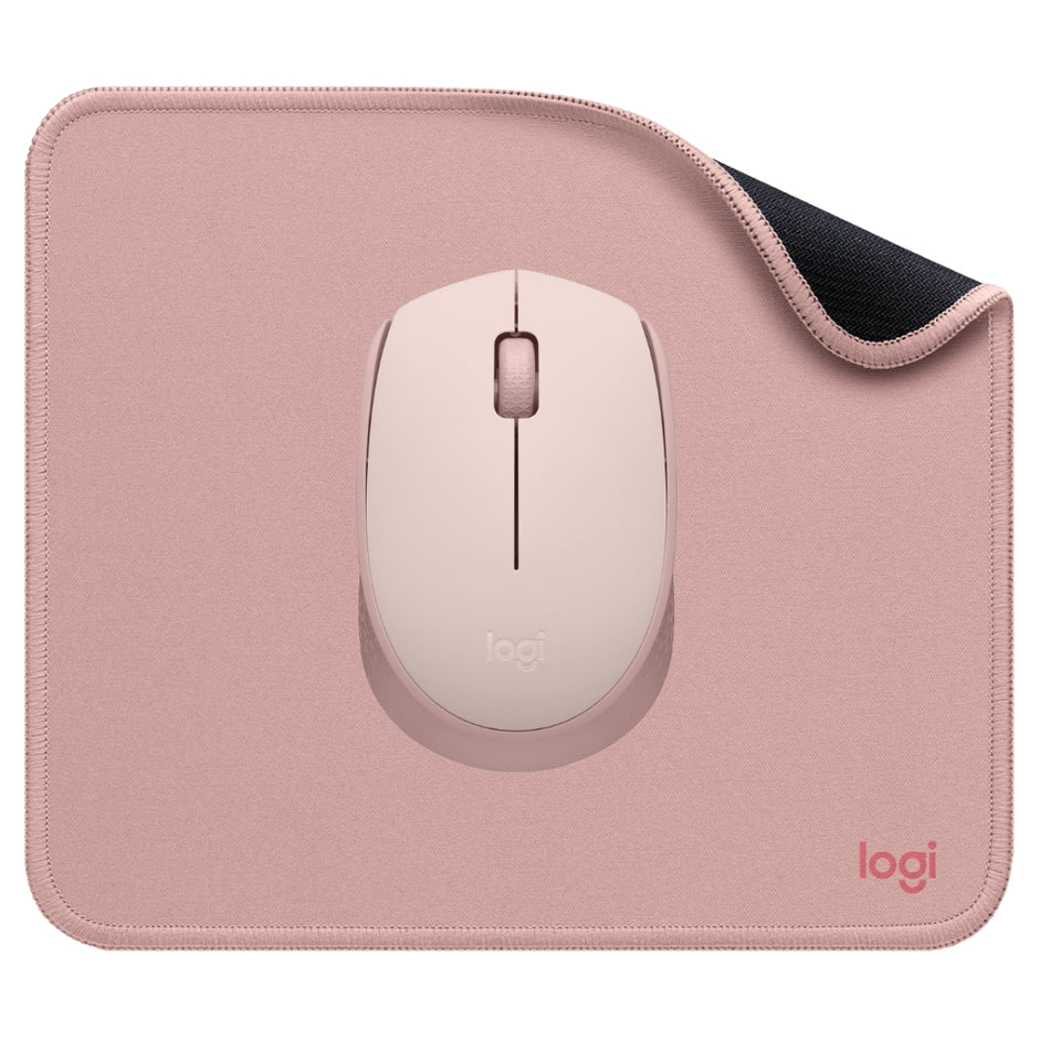Mouse Inalámbrico Logitech M170 + Pad Studio Series, Rosa