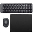 Combo Logitech MK220 Teclado Compacto Mouse Inalámbrico 2.4GHz + Pad Mouse Antideslizante S